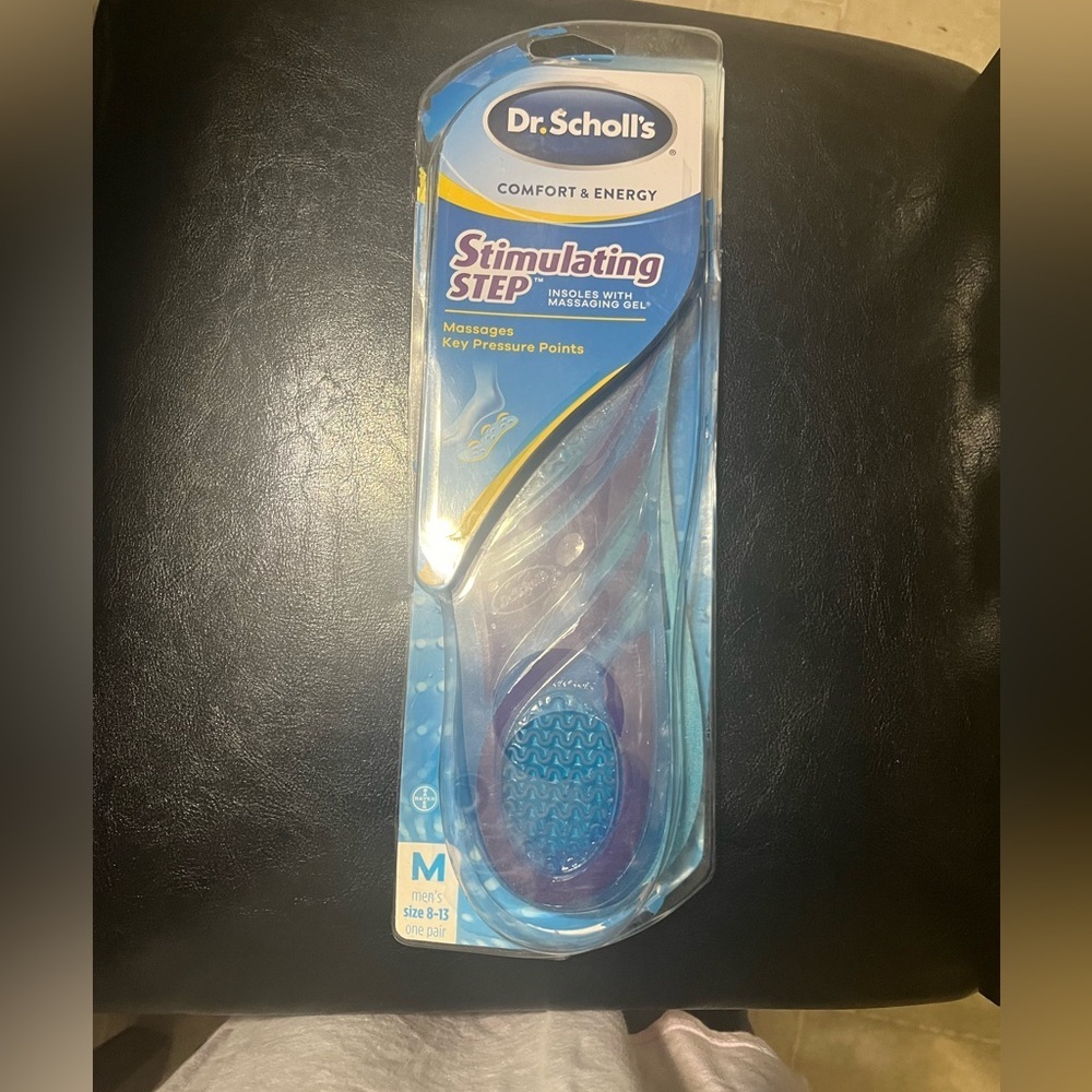 Dr scholls stimulating step insoles with massaging gel‎